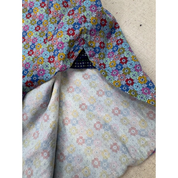 Hinton & Hinton Men's Large Bright Floral Print Short Sleeve Button Down Shirt - Picture 7 of 12